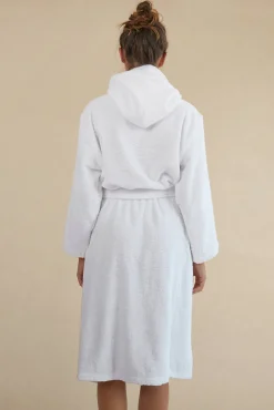 Textura Albornoz rizo algodón capucha unisex