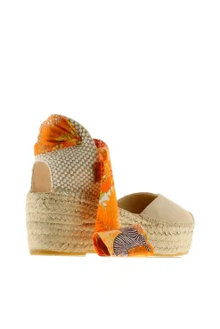 Vidorreta Alpargata cuña yute beige