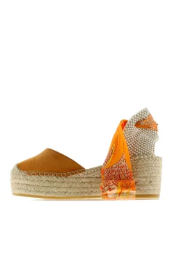 Vidorreta Alpargata cuña yute naranja