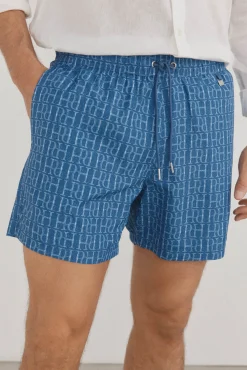 Pedro del Hierro Bañador estampado logos