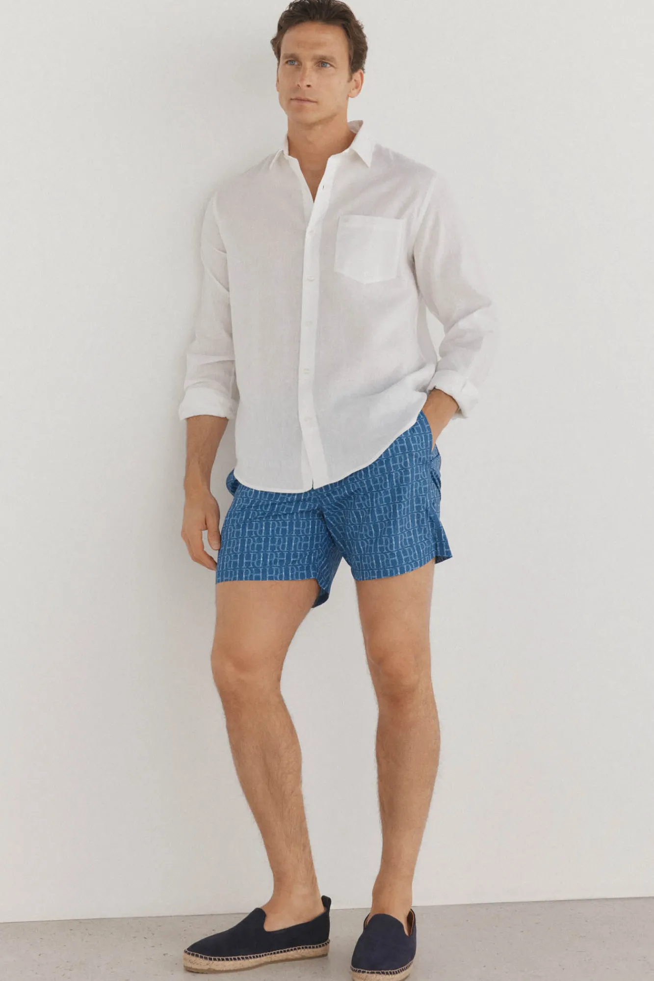 Pedro del Hierro Bañador estampado logos