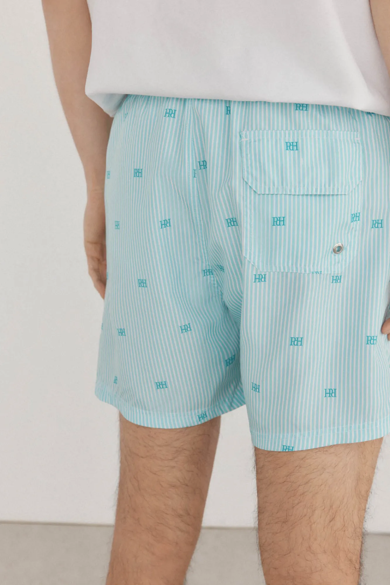 Pedro del Hierro Bañador estampado rayas logos