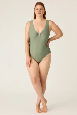 Modibodi Bañador menstrual escote verde