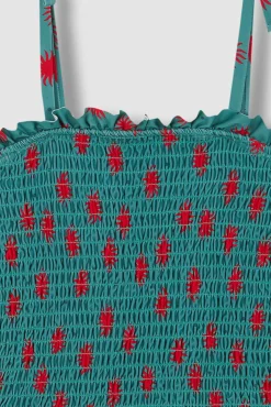 Crianças Gocco Bañador smock de soles azul claro