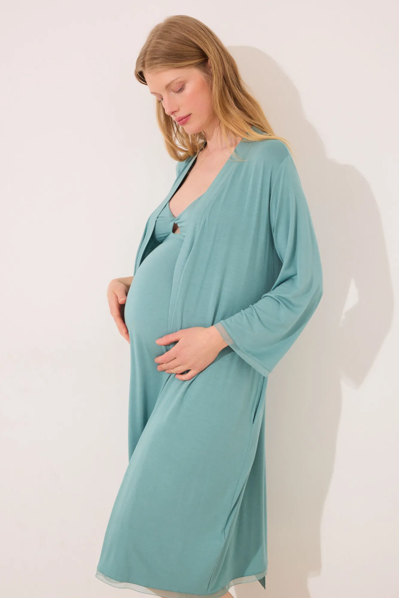 Women'secret Bata larga "maternity" agua