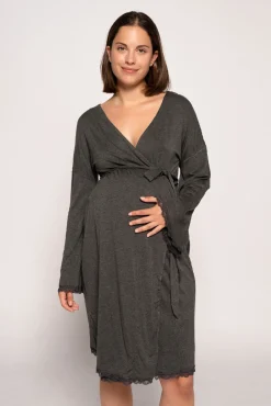 Ohma! Bata Premamá Con Encaje A Tono
