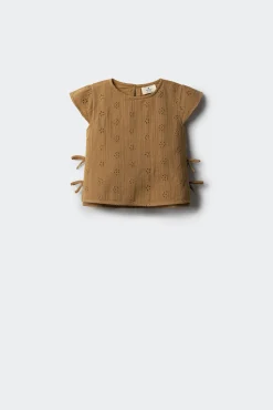 Crianças Springfield Kids Blusa bordado suizo niña