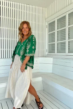 Jaase Blusa manga francesa oversize Rue