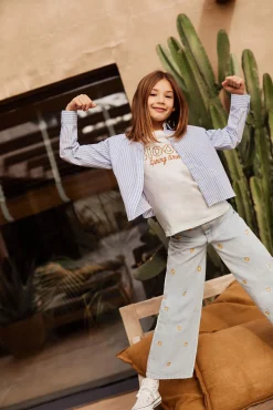 Crianças Springfield Kids Blusa oxford niña