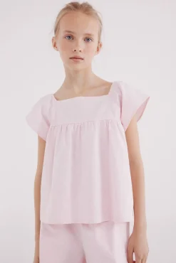 Crianças Springfield Kids Blusa rayas oxford niña