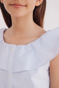 Crianças Springfield Kids Blusa rayas oxford niña