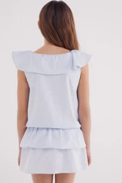 Crianças Springfield Kids Blusa rayas oxford niña