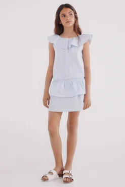 Crianças Springfield Kids Blusa rayas oxford niña