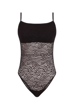 Women'secret Body encaje cebra