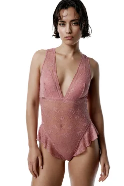 Black Limba Body halter de encaje Eclipse