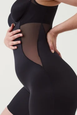 Spanx Body pantalón por debajo del pecho tul y satén Shaping satin