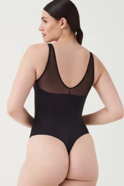 Spanx Body tanga de compresión tul y satén Shaping satin