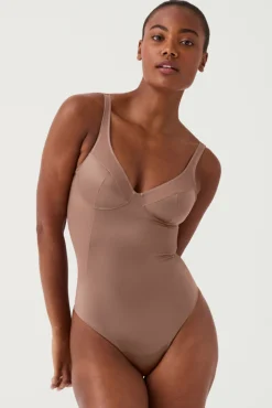 Spanx Body tanga de compresión tul y satén Shaping satin