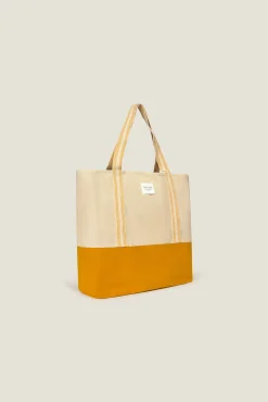 Textura Bolsa grande algodón tipo saco