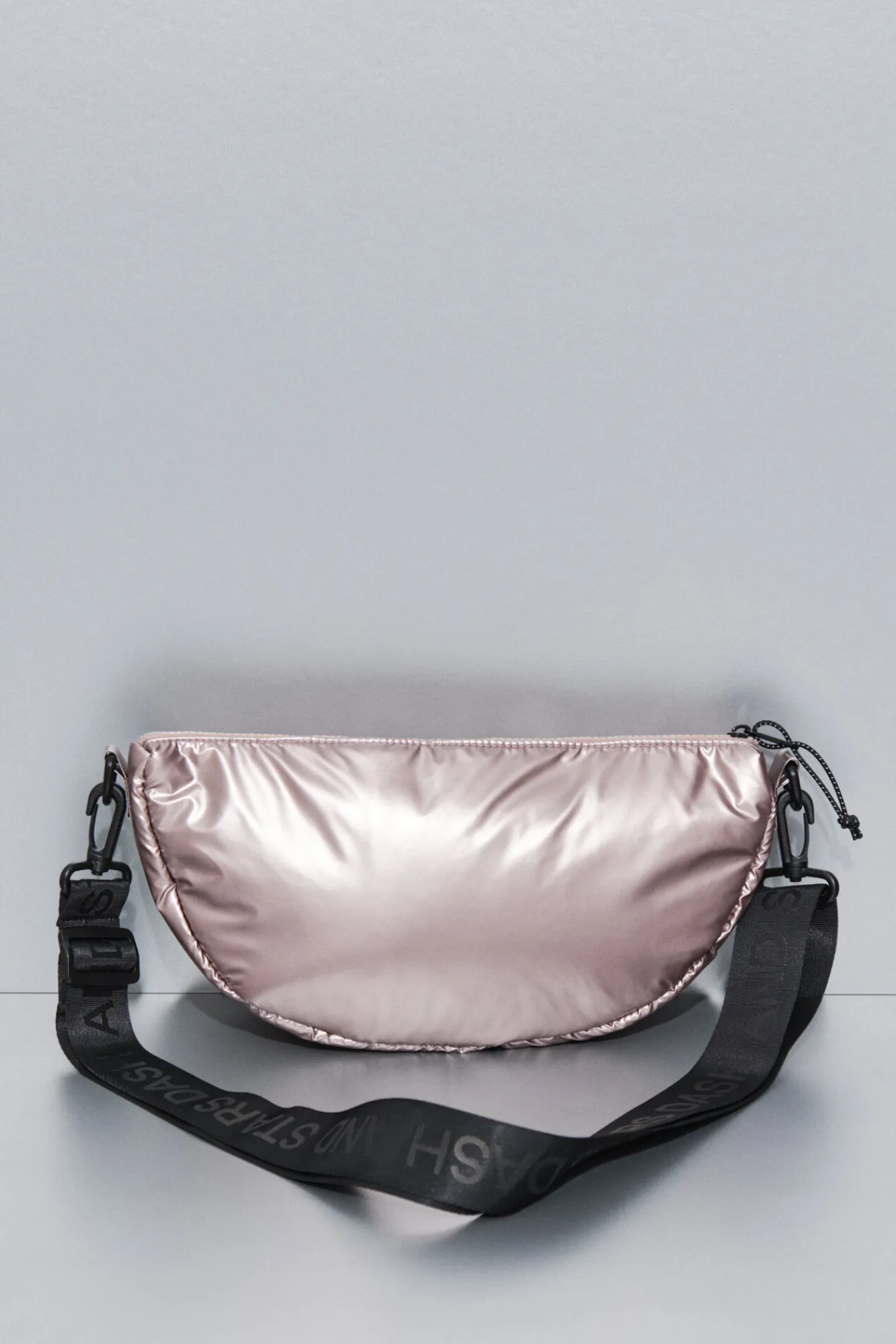 Dash and Stars Bolso bandolera nylon rosa metalizado