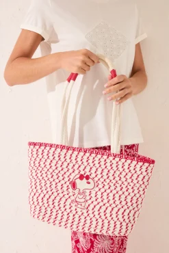 Women'secret Bolso mediano shoper Snoopy