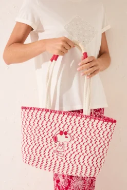 Women'secret Bolso mediano shoper Snoopy