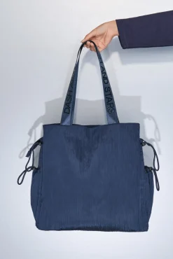 Dash and Stars Bolso tote nylon satinado