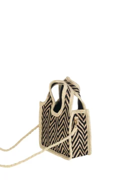 Kbas Bolso tote pequeño estampado rayas
