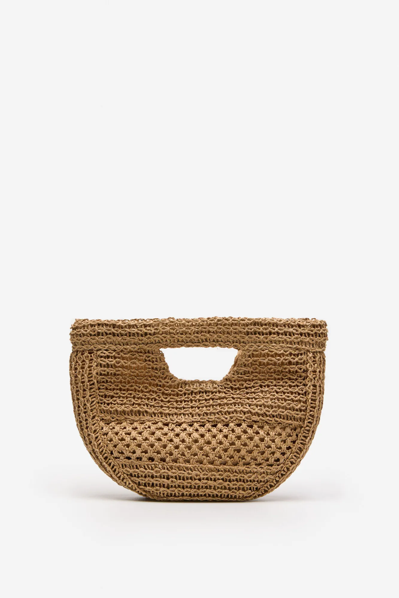 Cortefiel Bolso trenzado rafia