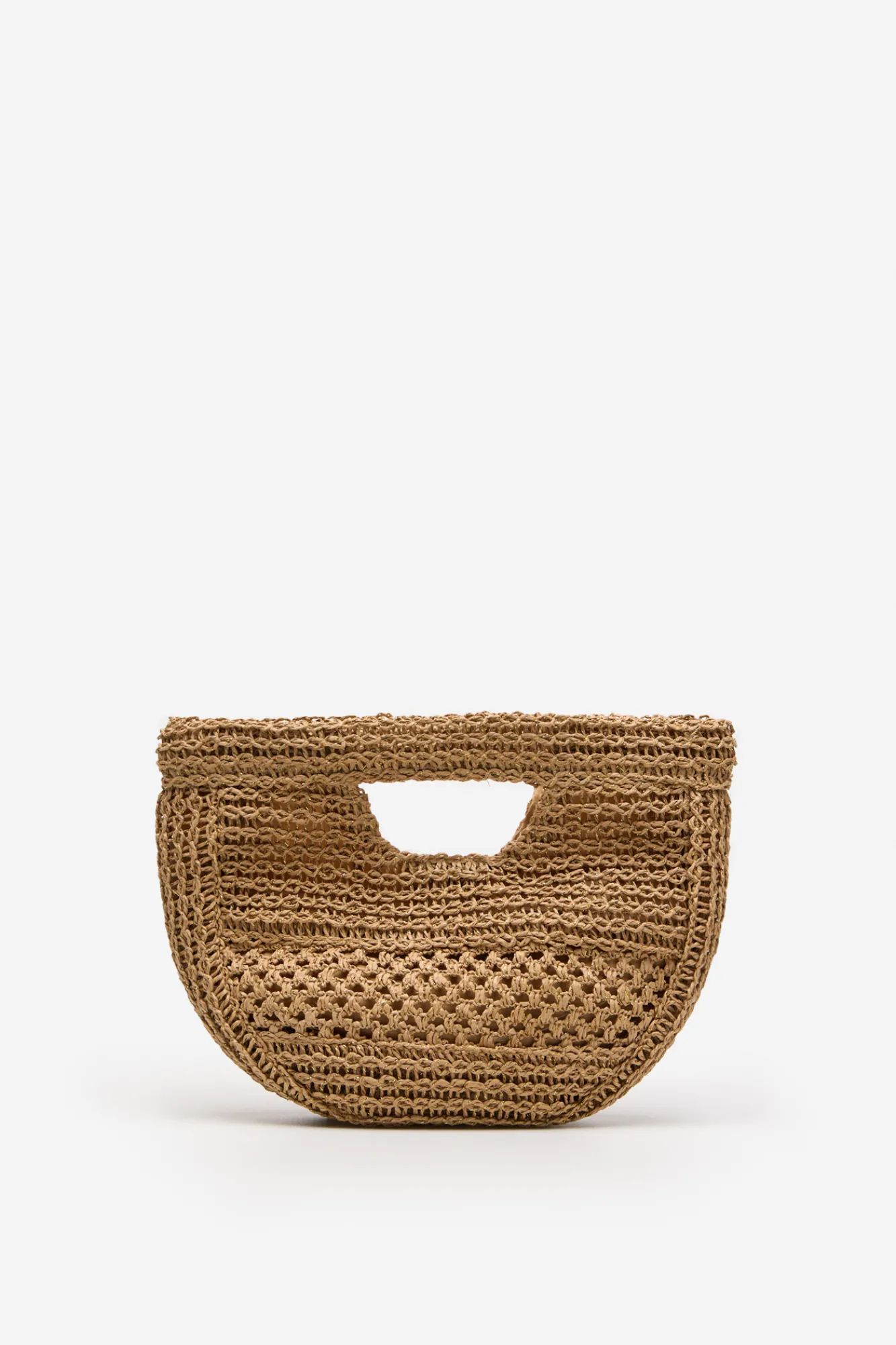Cortefiel Bolso trenzado rafia
