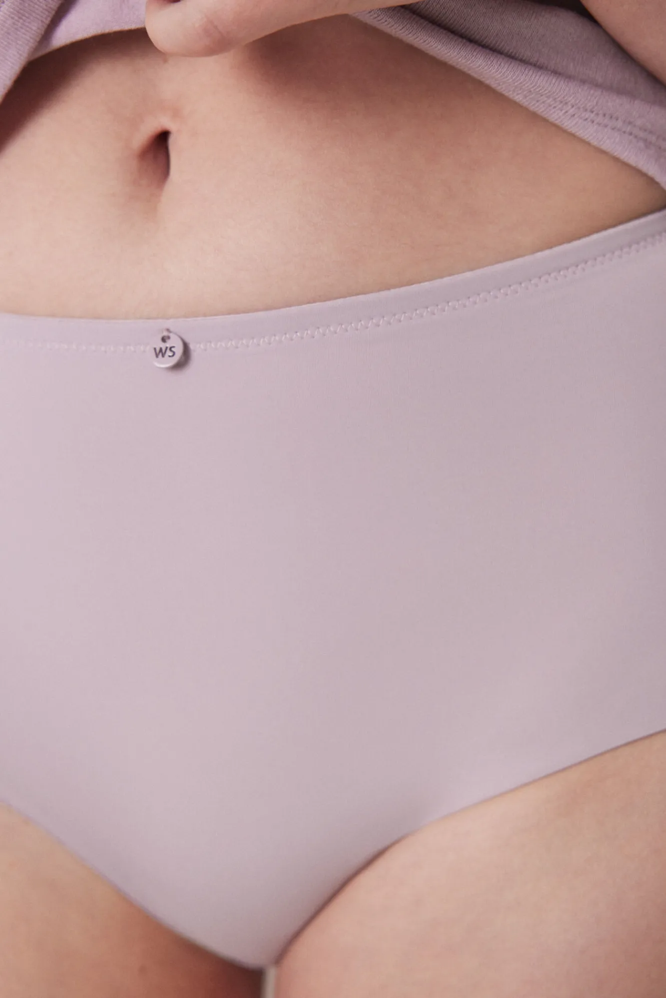 Women'secret Braga alta clásica microfibra lila