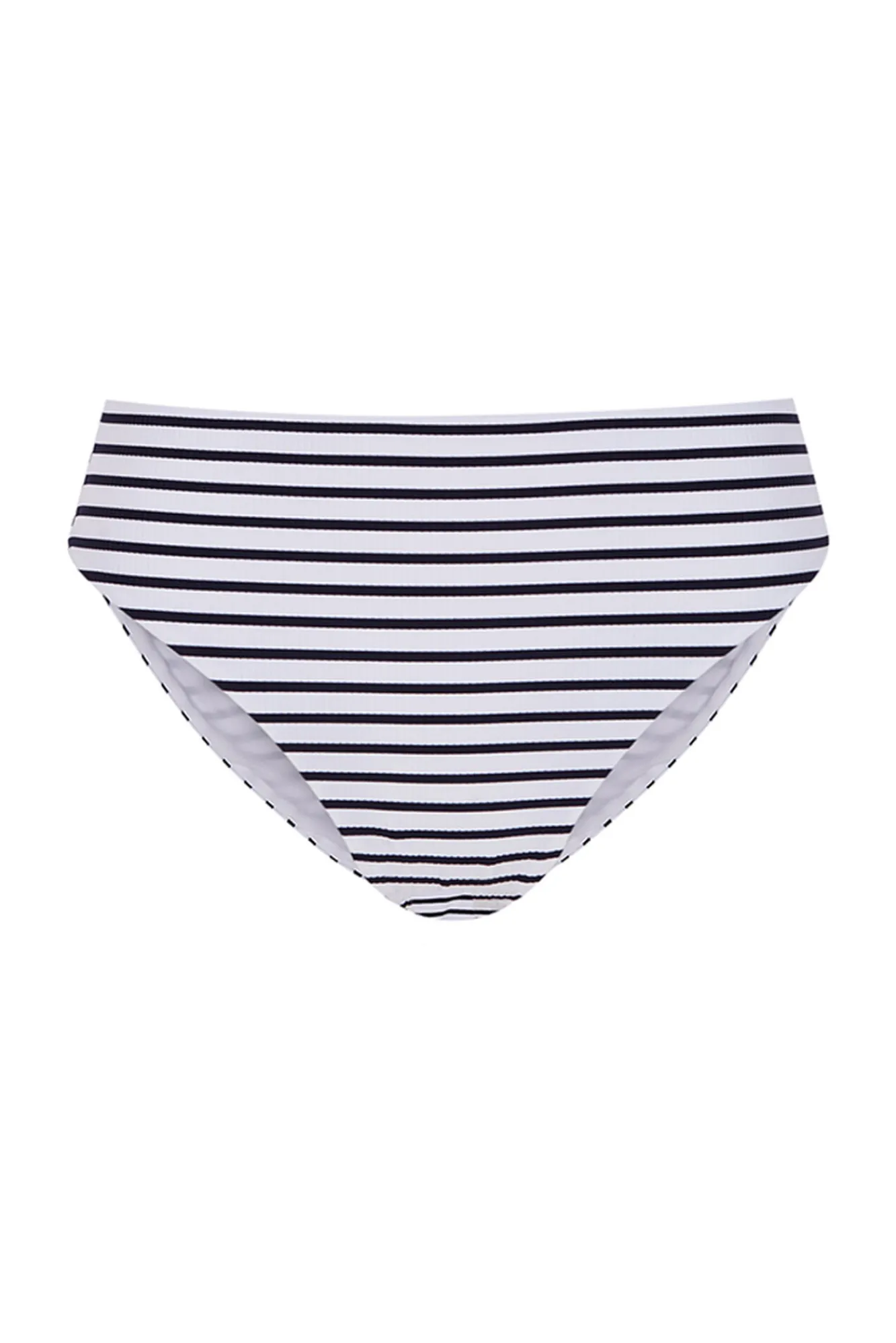 Women'secret Braga bikini alta moldeadora rayas navy