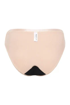 Modibodi Braga bikini clásica menstrual nailon reciclado negra absorción ligera moderada