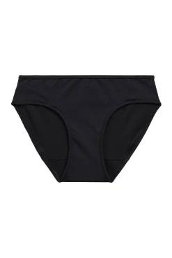 Modibodi Braga bikini menstrual adolescente nailon reciclado negra absorción ligera moderada