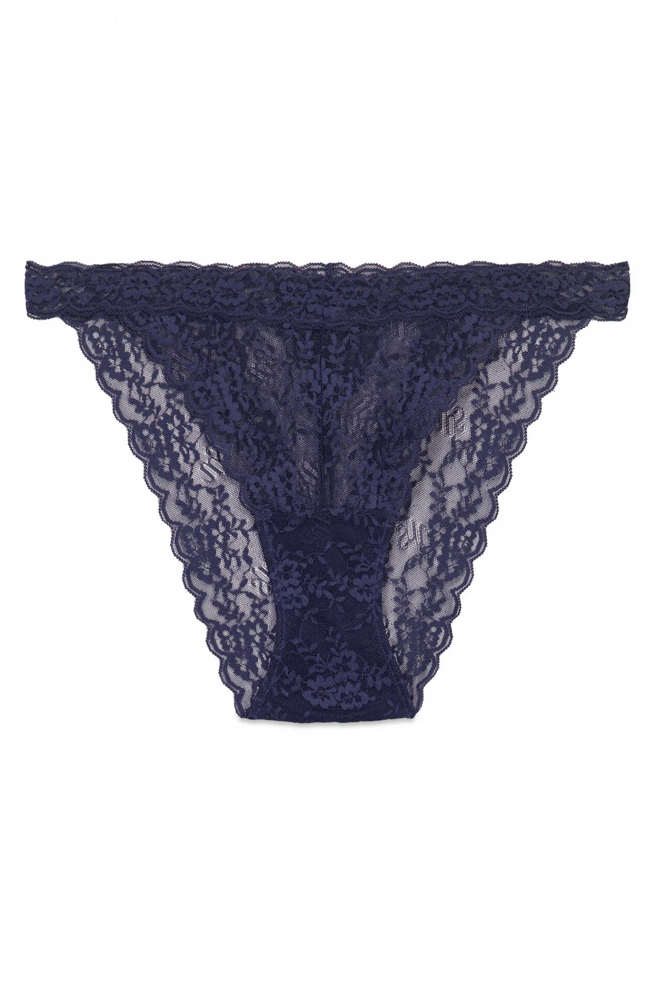 Women'secret Braga clásica encaje cintura "V" oscuro