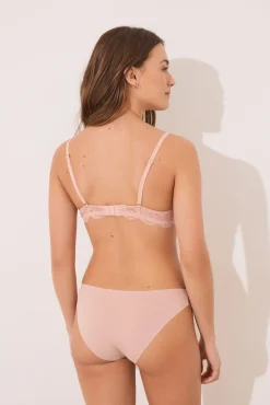 Women'secret Braga clásica microfibra y encaje