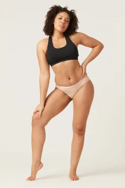 Modibodi Braga menstrual clásica bambú negra absorción ligera moderada
