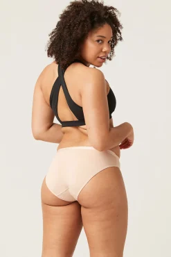 Modibodi Braga menstrual clásica bambú negra absorción ligera moderada