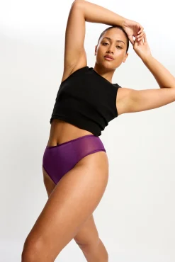 Modibodi Braga menstrual clásica morado
