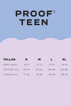 Proof teen Braga menstrual para adolescente Hipster Absorción súper-fuerte