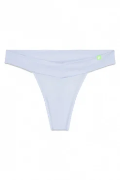 HI&BYE Braga tanga microfibra brillo claro