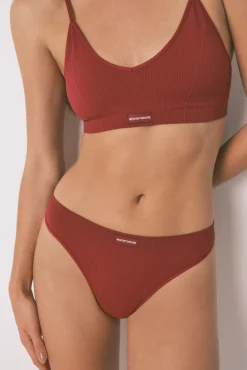 Women'secret Braga tanga sin costuras granate