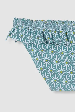 Crianças Gocco Braguita estampado flor geométrica azul claro
