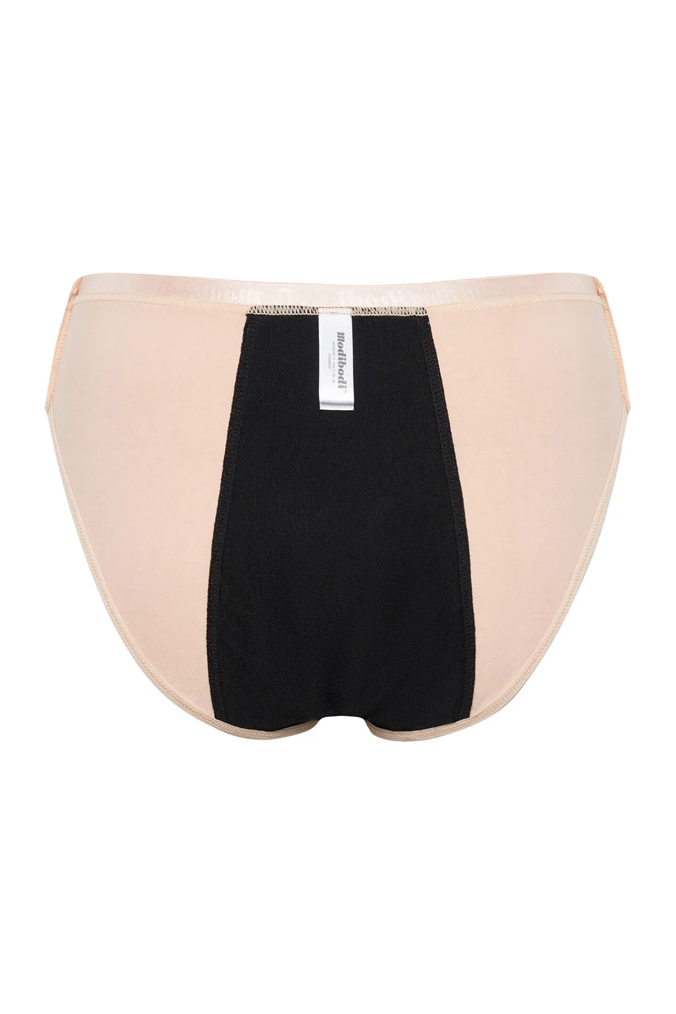 Modibodi Braguita menstrual adolescente hipster boyshort algodón orgánico negra absorción maxi