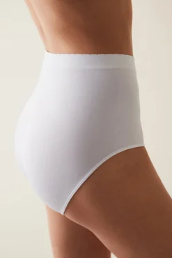 Penti Braguitas slip blancas de talle alto Nu Basic