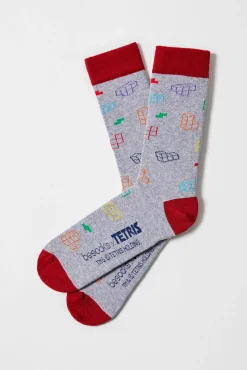 Besocks Calcetines altos de TETRIS de algodón orgánico color
