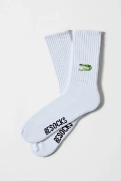 Besocks Calcetines altos print cocodrilo algodón orgánico