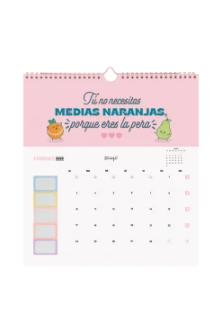 Mr. Wonderful Calendario de pared rasca-rasca 2025 motivos para sonreír