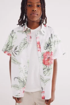 Crianças Springfield Kids Camisa hawaiana niño