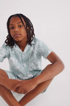 Crianças Springfield Kids Camisa hawaiana niño